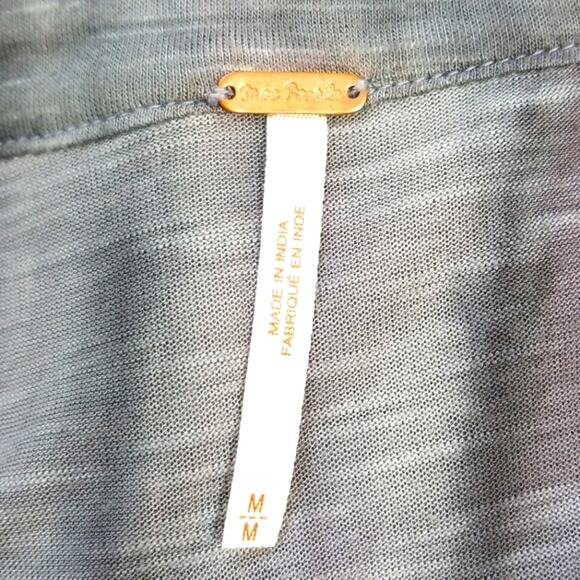 Free People embroidered tie dye bell sleeve dress M - Picture 8 of 9